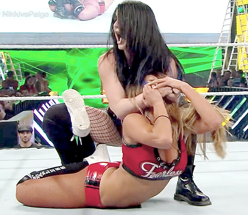 Nikki-Bella-punished-and-handgagged--by-Paige_dazzlerotica-com_damsels